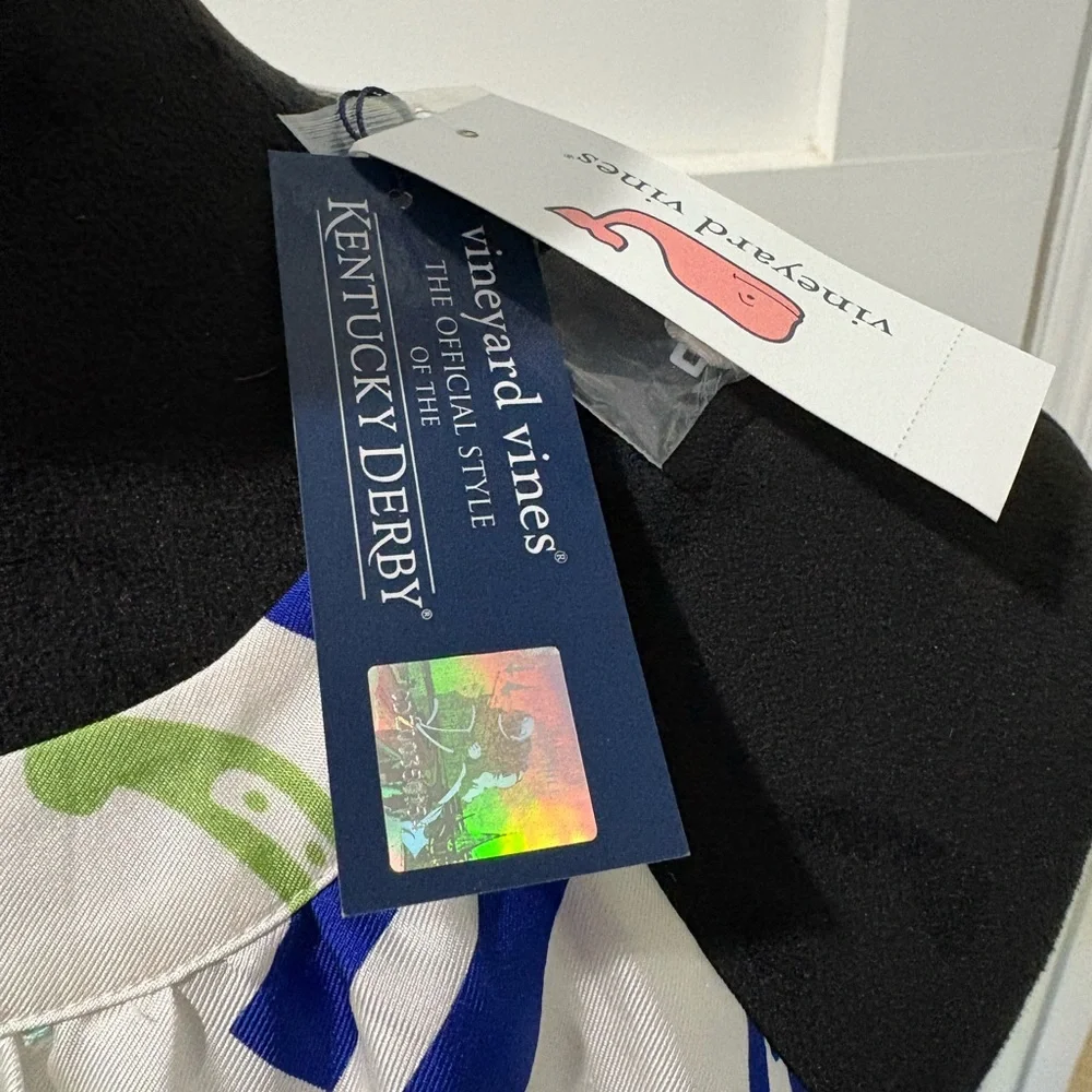 * NEW * 🏇 Vineyard Vines Horseshoe Patchwork Lined Kentucky Derby Dress Size 2 - Picture 15 of 16
